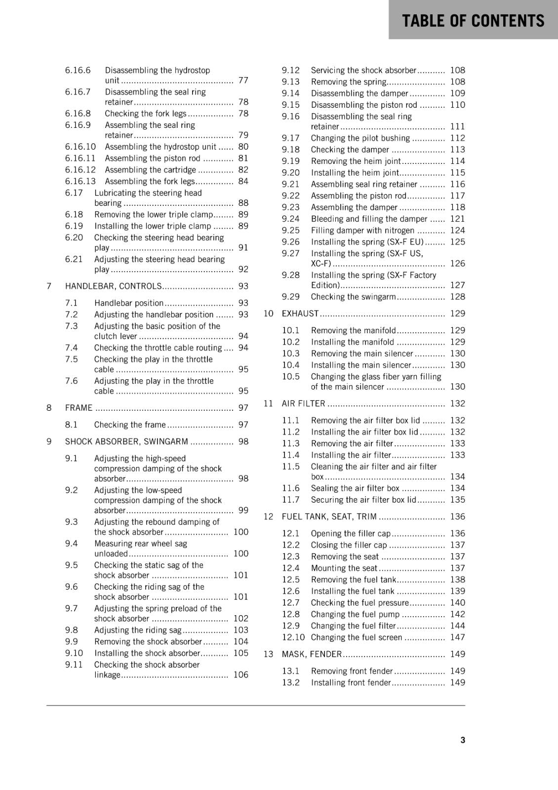 KTM 2014 - 450 SX-F FACTORY EDITION XC-F - WORKSHOP REPAIR SERVICE MANUAL