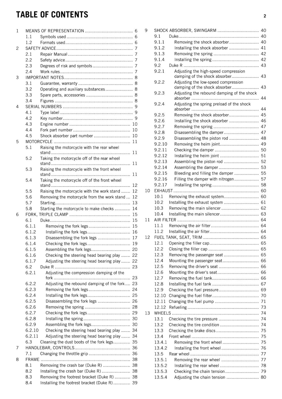 KTM 2014 - 690 DUKE R - WORKSHOP REPAIR SERVICE MANUAL