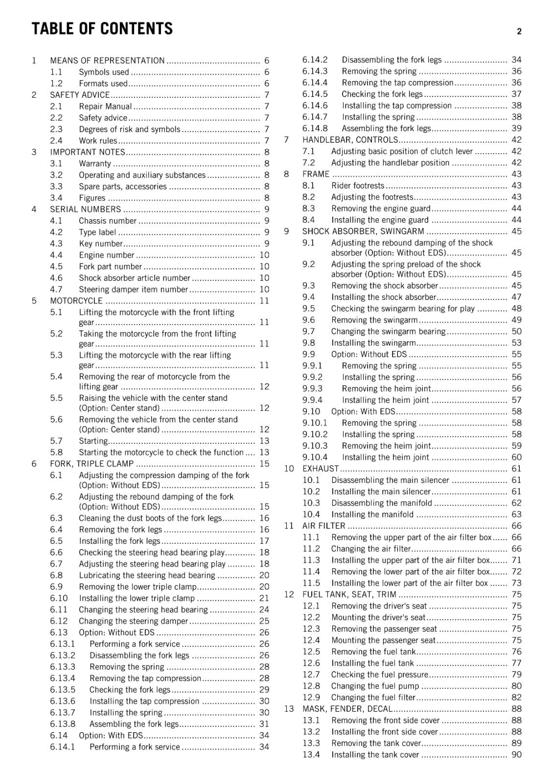 KTM 2014 - 1190 ADVENTURE - WORKSHOP REPAIR SERVICE MANUAL