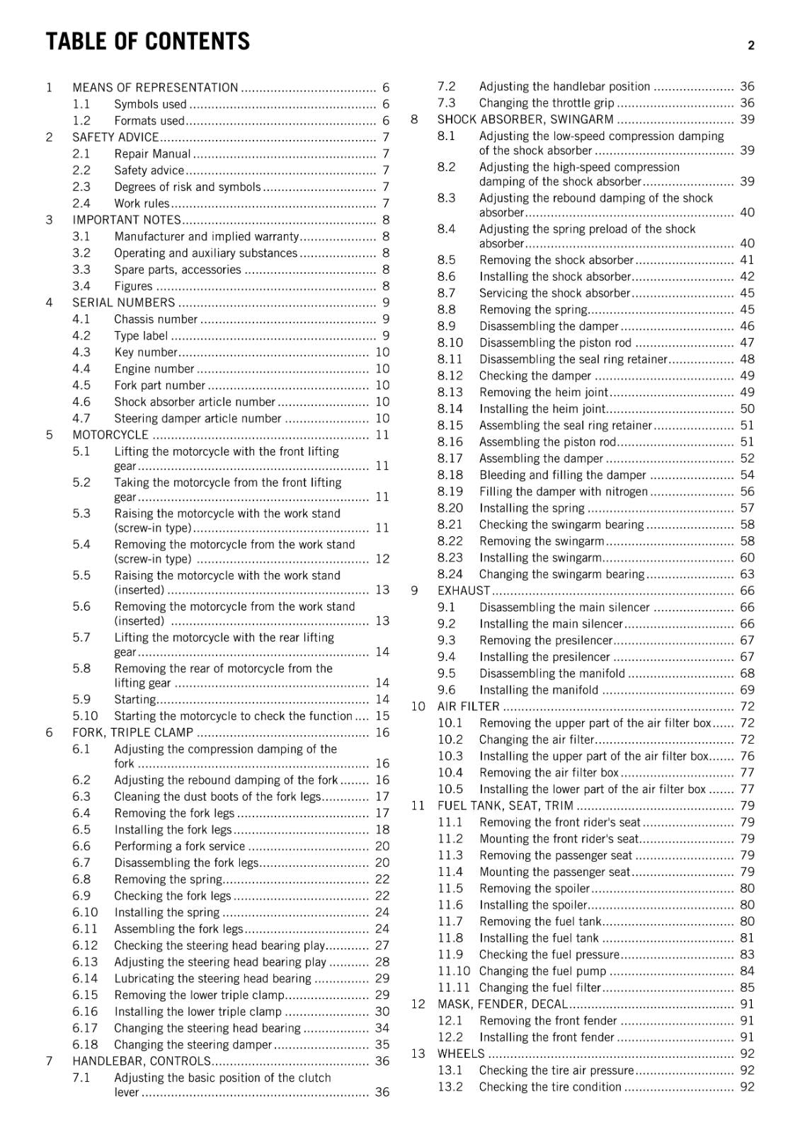 KTM 2014 - 1290 SUPER DUKE R - WORKSHOP REPAIR SERVICE MANUAL