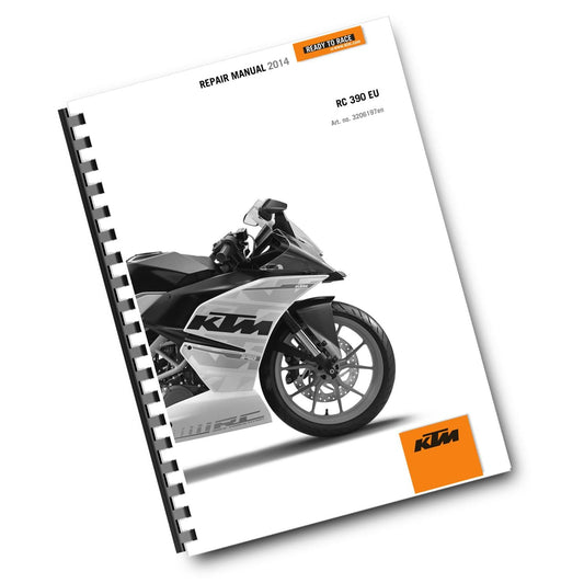 KTM 2014 - RC 390 - WORKSHOP REPAIR SERVICE MANUAL