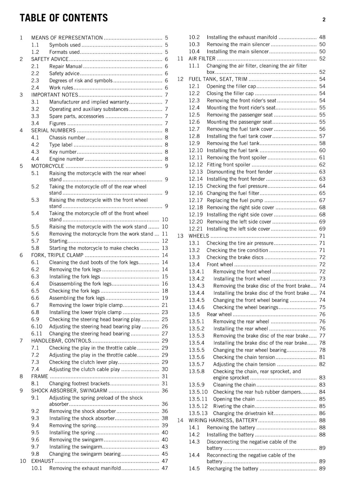 KTM 2014 - RC 390 - WORKSHOP REPAIR SERVICE MANUAL