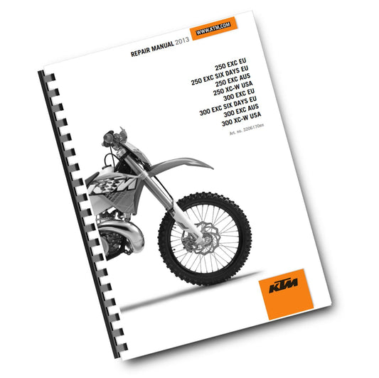 KTM 2013 - 250 300 EXC SIX DAYS XC-W - WORKSHOP REPAIR SERVICE MANUAL