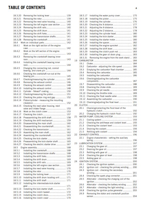 KTM 2013 - 250 300 EXC SIX DAYS XC-W - WORKSHOP REPAIR SERVICE MANUAL