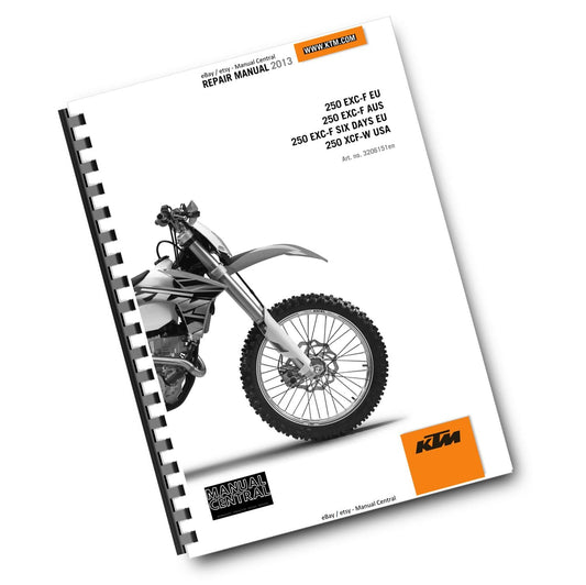 KTM 2013 - 250 EXC-F SIX DAYS XCF-W - WORKSHOP REPAIR SERVICE MANUAL