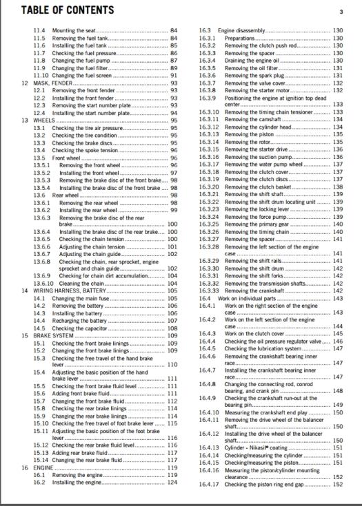 KTM 2013 - 250 SX-F XC-F - WORKSHOP REPAIR SERVICE MANUAL