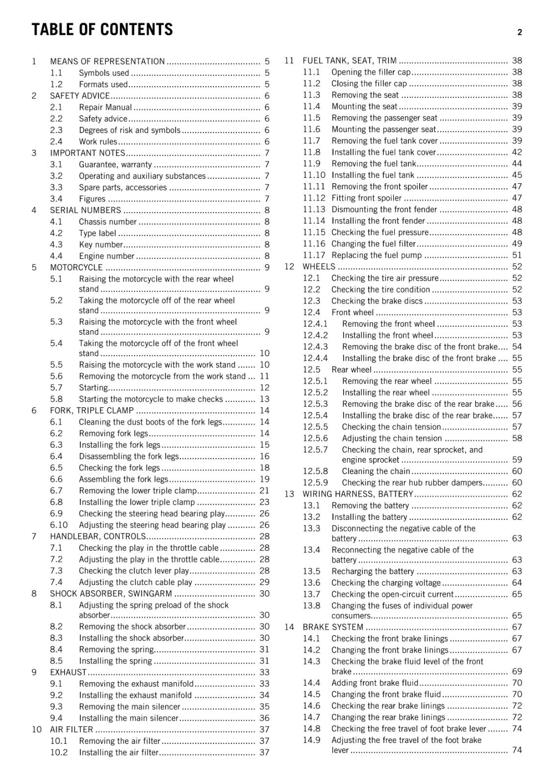KTM 2013 - 390 DUKE - WORKSHOP REPAIR SERVICE MANUAL