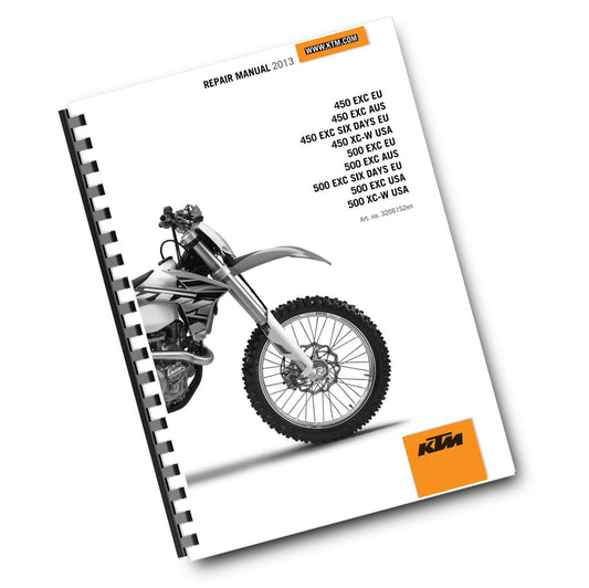 KTM 2013 - 450 500 EXC SIX DAYS XC-W - WORKSHOP REPAIR SERVICE MANUAL