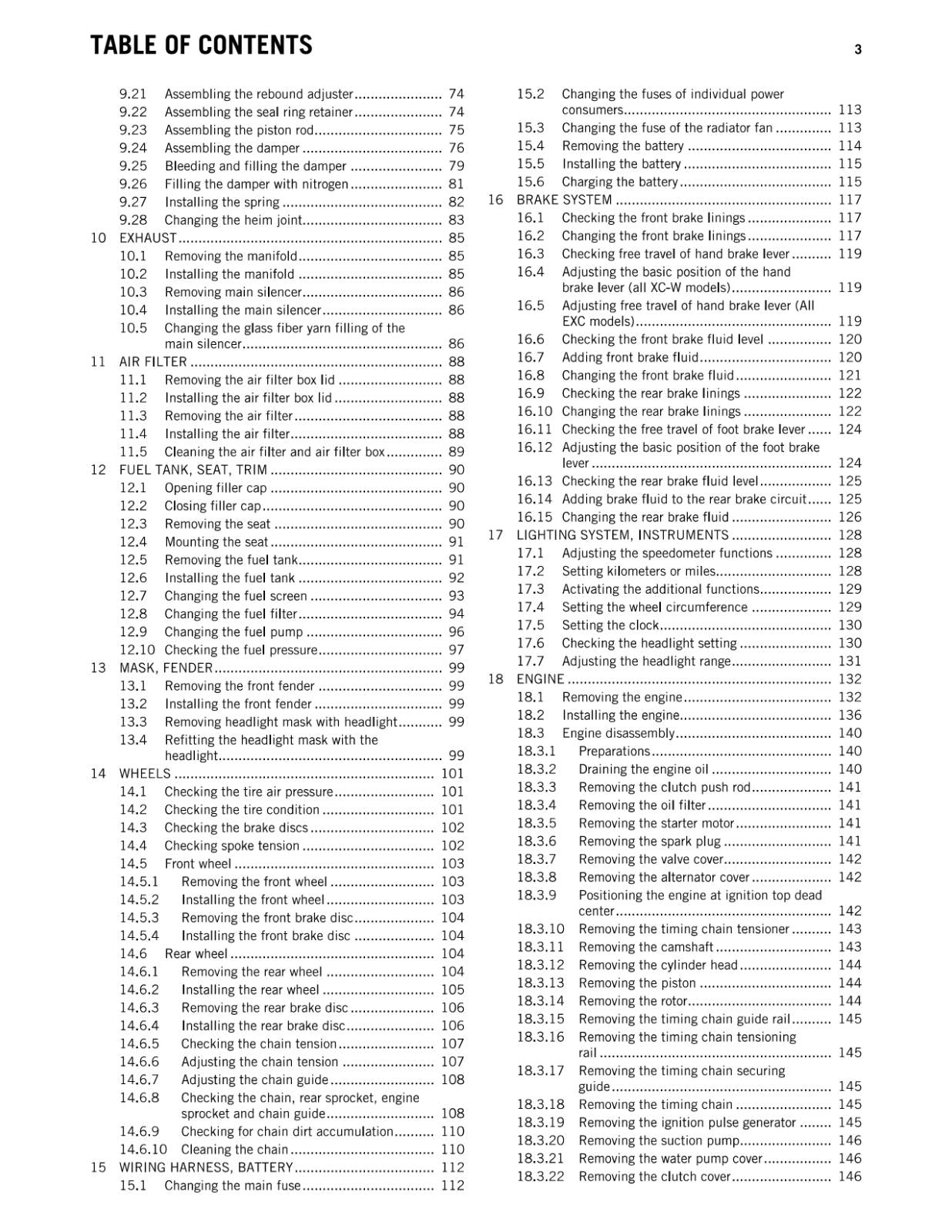 KTM 2013 - 450 500 EXC SIX DAYS XC-W - WORKSHOP REPAIR SERVICE MANUAL