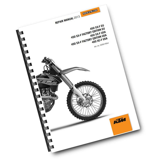 KTM 2013 - 450 SX-F FACTORY EDITION XC-F - WORKSHOP REPAIR SERVICE MANUAL