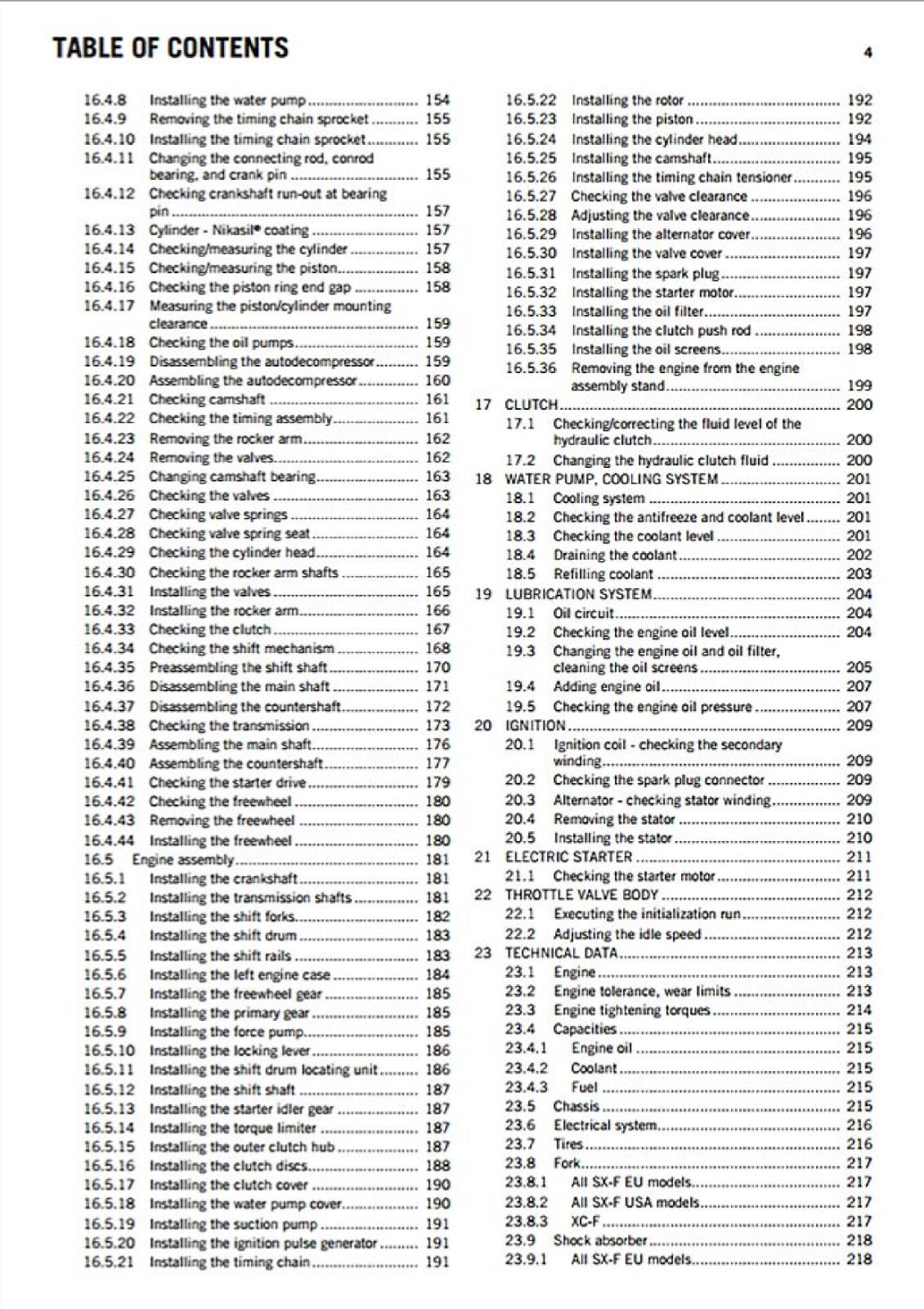 KTM 2013 - 450 SX-F FACTORY EDITION XC-F - WORKSHOP REPAIR SERVICE MANUAL