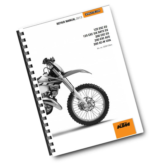 KTM 2013 - 125 200 EXC SIX DAYS XC-W - WORKSHOP REPAIR SERVICE MANUAL