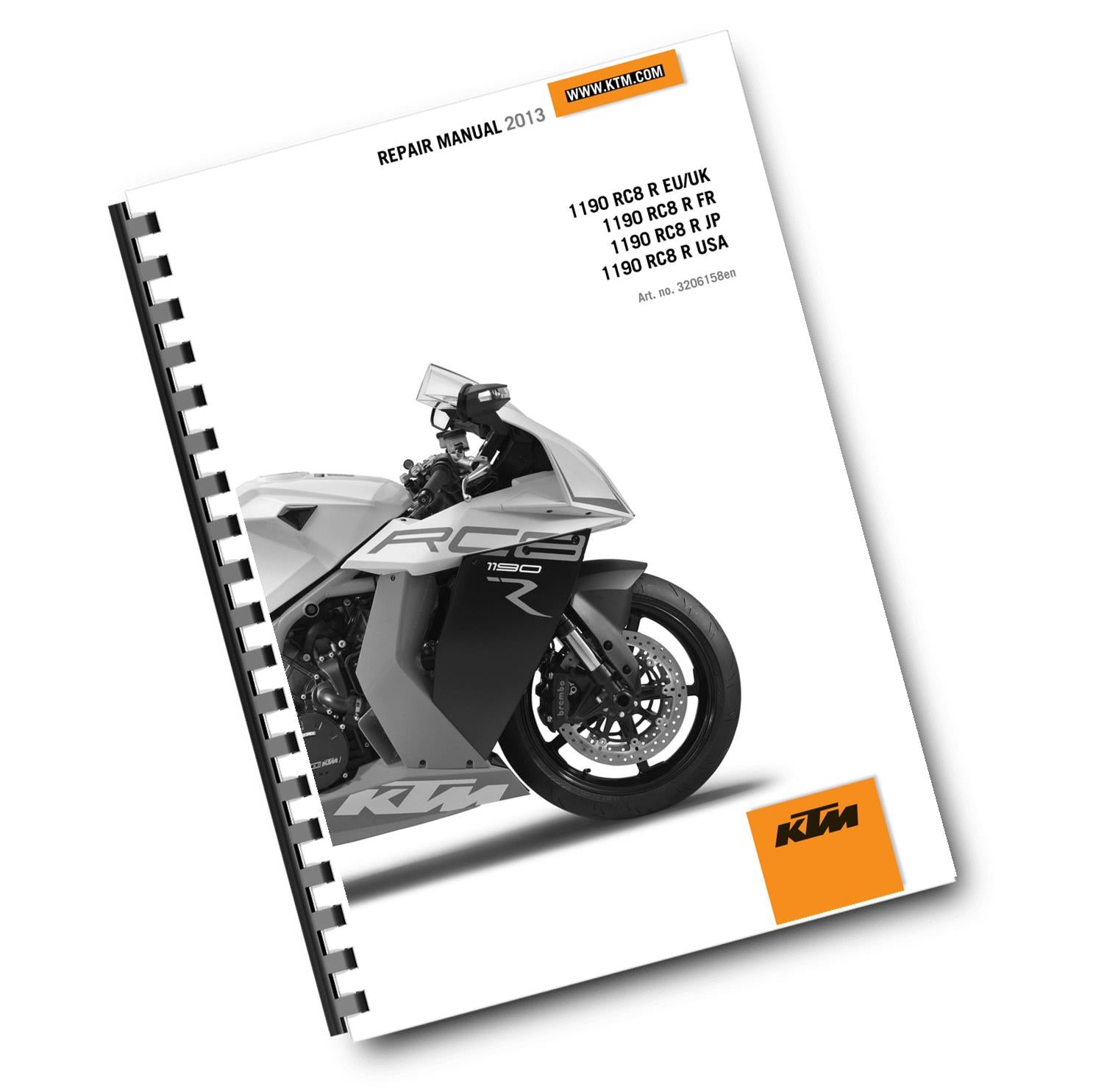 KTM 2013 - 1190 RC8 R - EU UK FR JP USA - WORKSHOP REPAIR SERVICE MANUAL