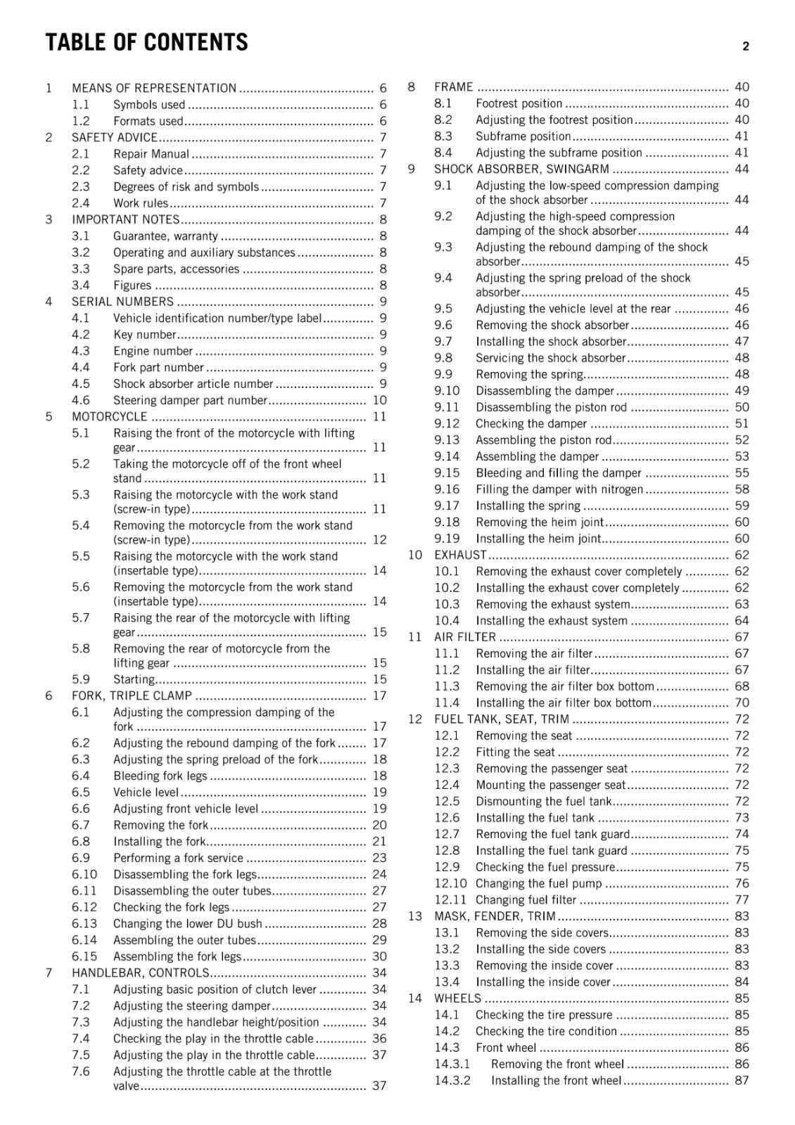 KTM 2013 - 1190 RC8 R - EU UK FR JP USA - WORKSHOP REPAIR SERVICE MANUAL