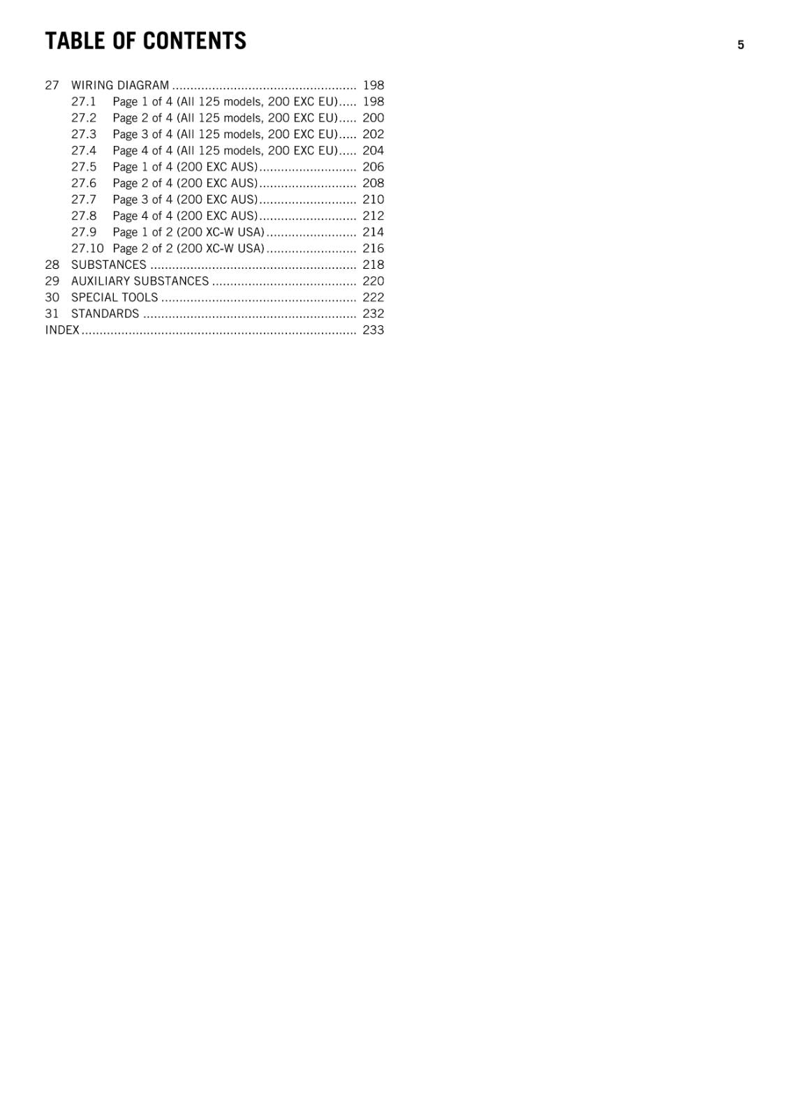 KTM 2012 - 125 200 EXC SIX DAYS XC-W - WORKSHOP SERVICE REPAIR MANUAL