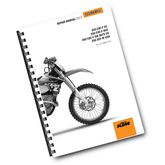 KTM 2012 - 250 EXC-F SIX DAYS XCF-W - WORKSHOP SERVICE REPAIR MANUAL