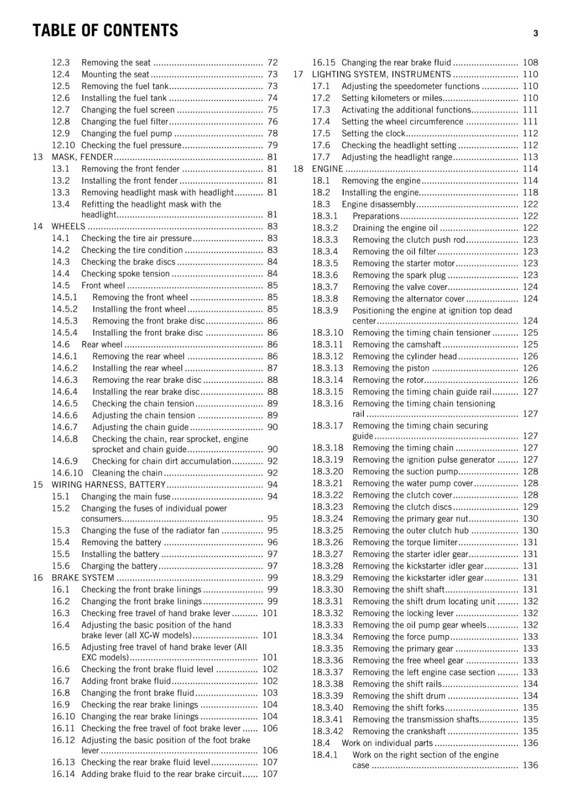 KTM 2012 - 450 500 EXC SIX DAYS XC-W - WORKSHOP SERVICE REPAIR MANUAL