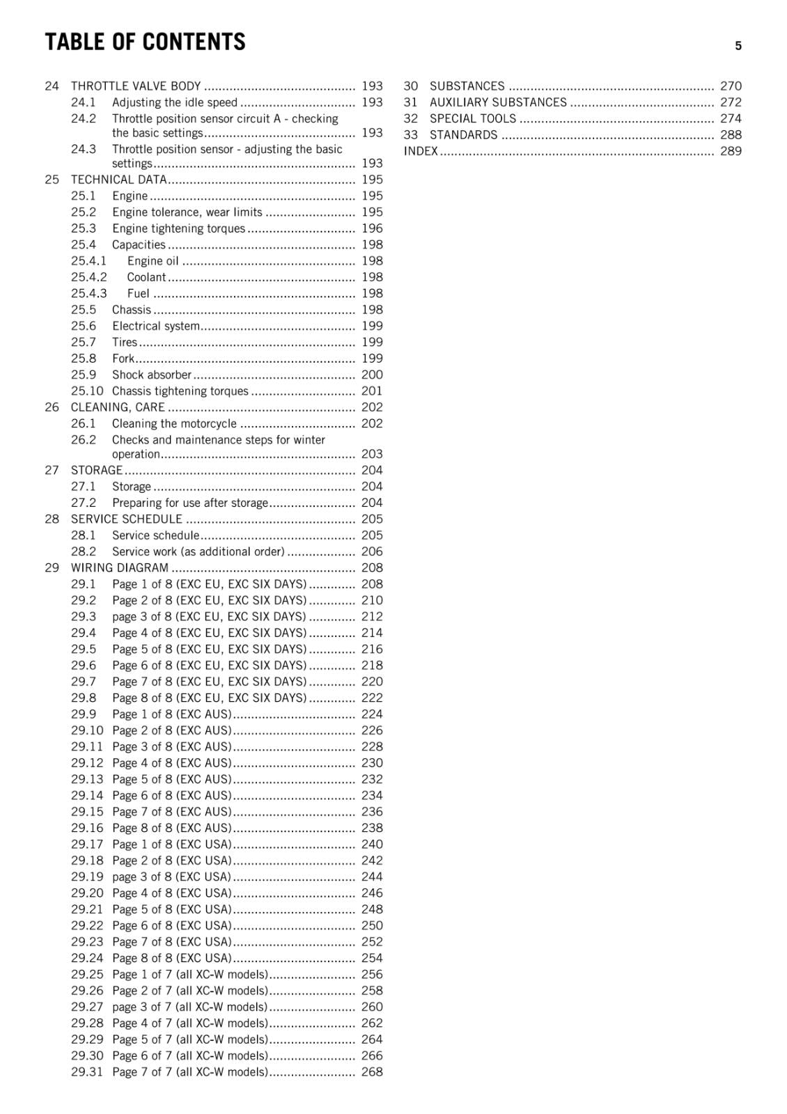 KTM 2012 - 450 500 EXC SIX DAYS XC-W - WORKSHOP SERVICE REPAIR MANUAL