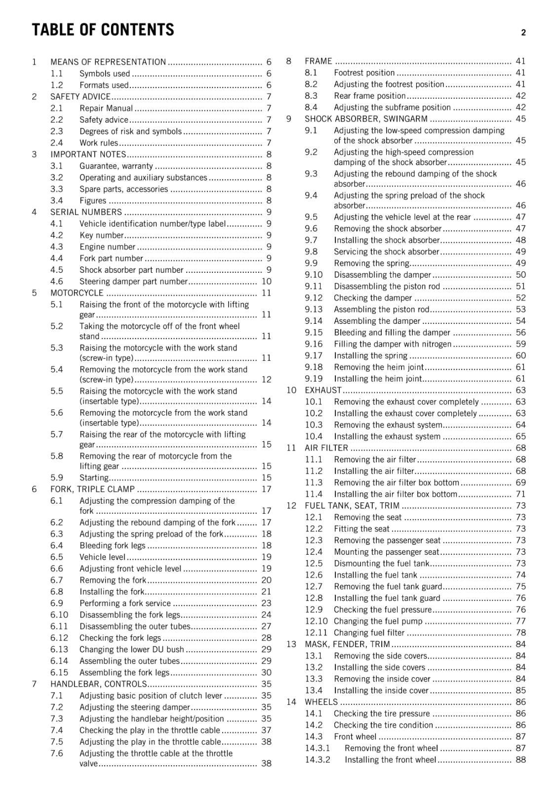 KTM 2011 - 1190 RC8 R WHITE BLACK - WORKSHOP SERVICE REPAIR MANUAL