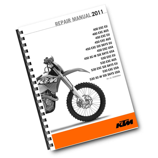 KTM 2011 - 400 450 530 EXC XC-W SIX DAYS - WORKSHOP SERVICE REPAIR MANUAL