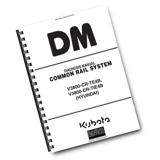 KUBOTA - DIAGNOSIS MANUAL - COMMON RAIL SYSTEM - V3800 CR TE4B TIE4B - HYUNDAI