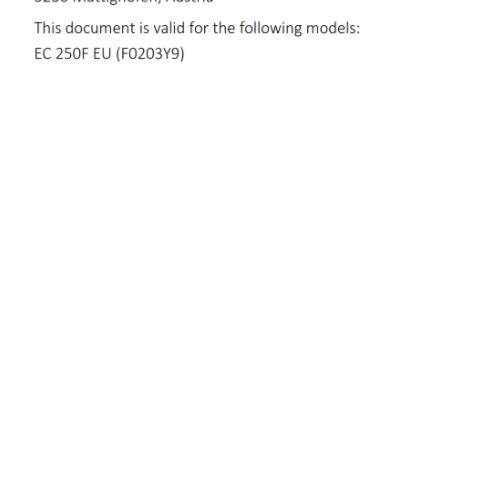 GASGAS 2025 OWNERS MANUAL - EC 250F