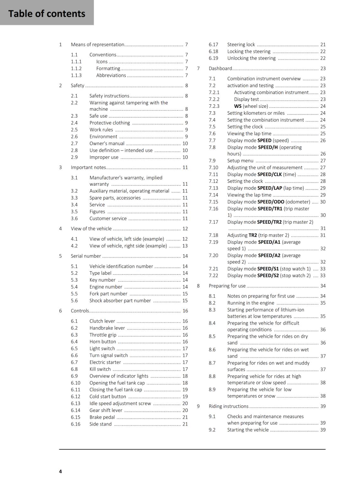 GASGAS 2025 OWNERS MANUAL - EC 250F
