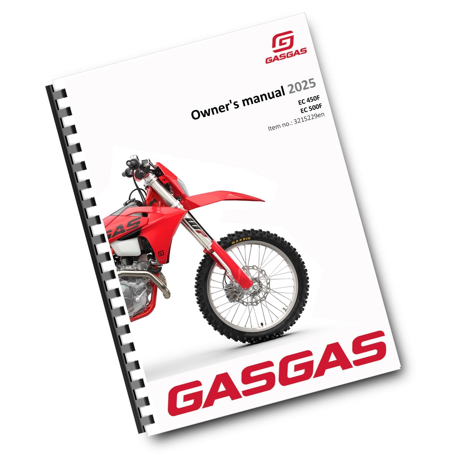 GASGAS 2025 OWNERS MANUAL - EC 450F 500F