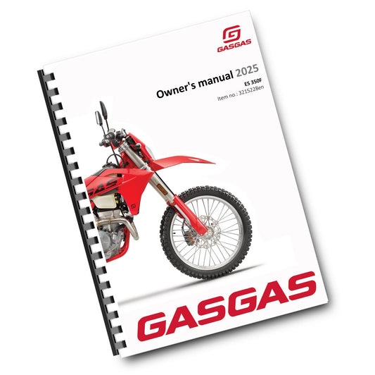 GASGAS 2025 OWNERS MANUAL - ES 350F