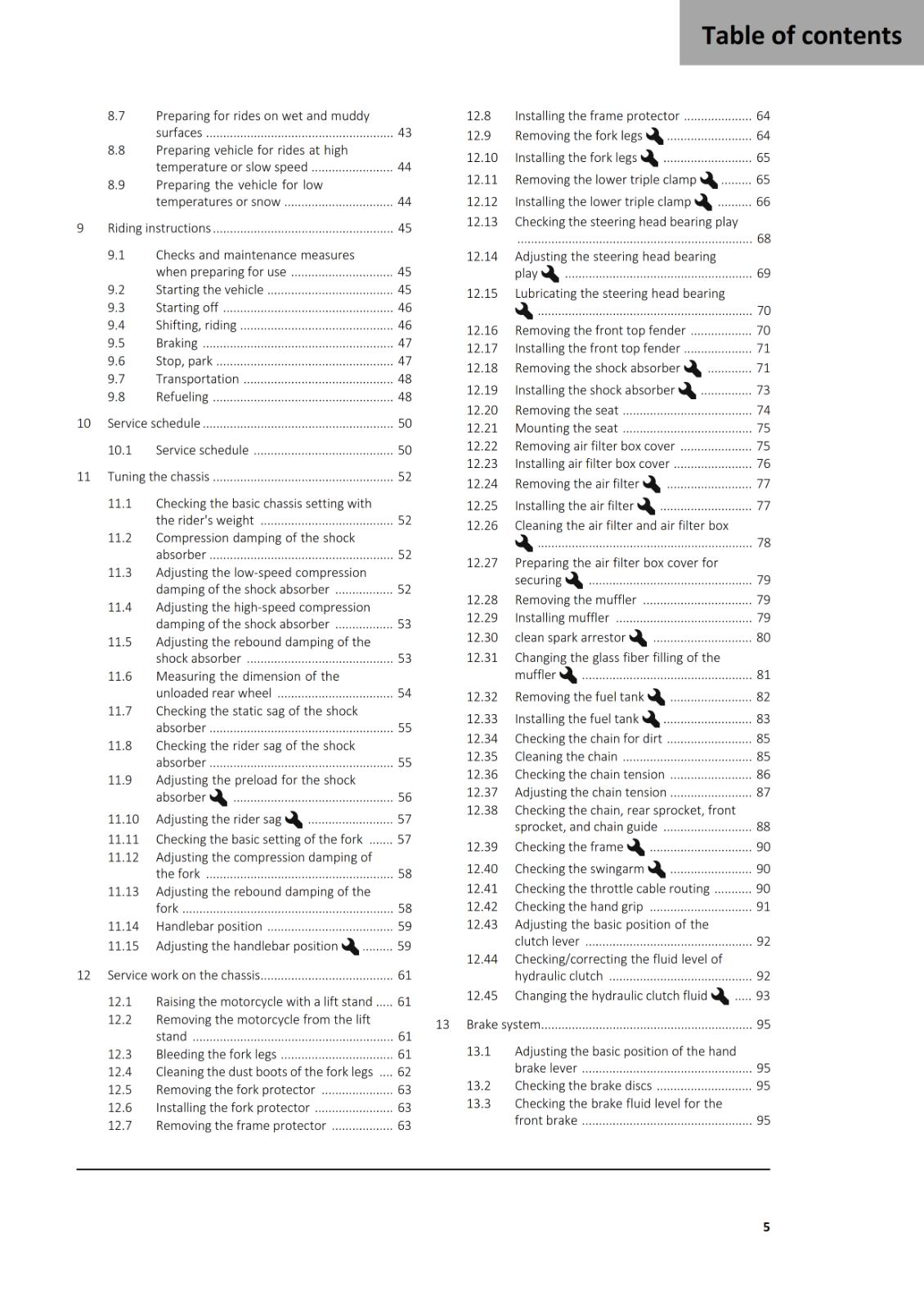 GASGAS 2025 OWNERS MANUAL - ES 350F