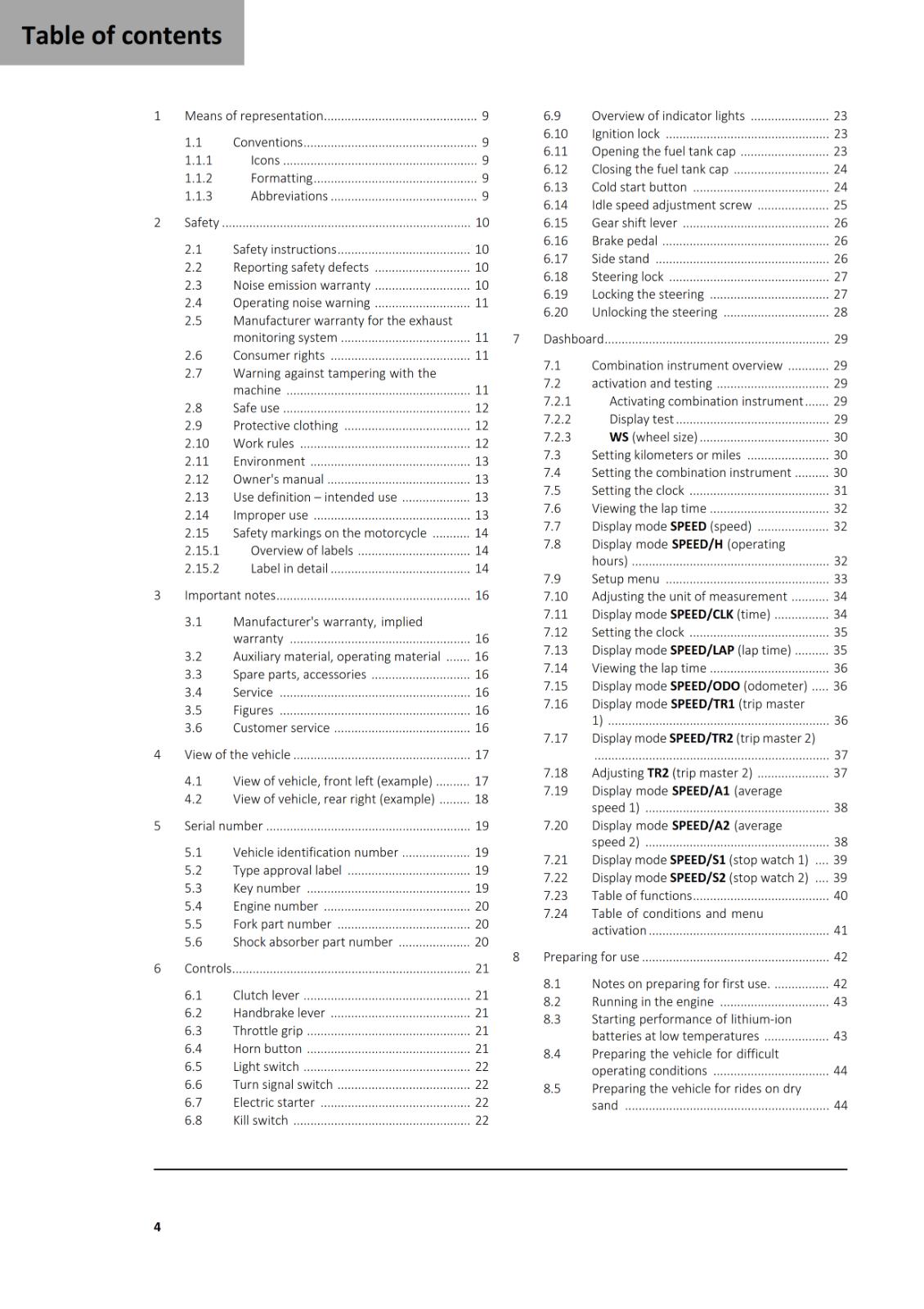 GASGAS 2025 OWNERS MANUAL - ES 500F