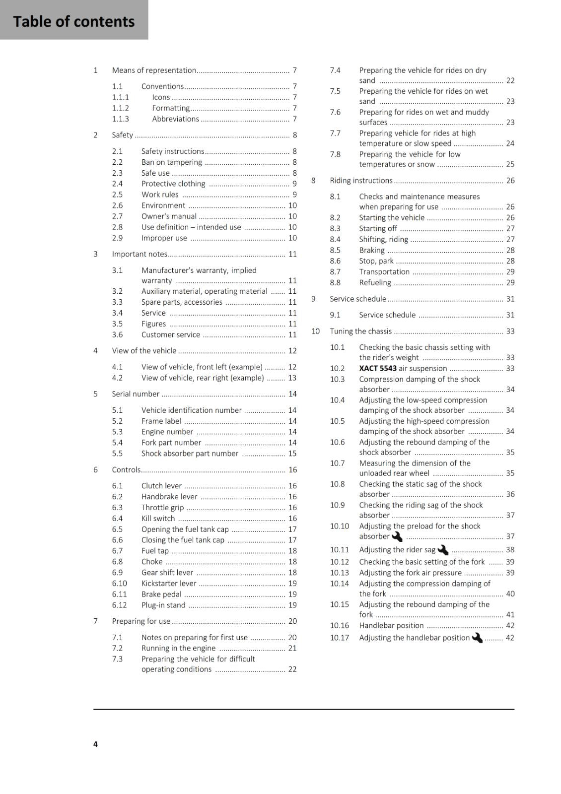 GASGAS 2025 OWNERS MANUAL - MC 85 19/16 17/14