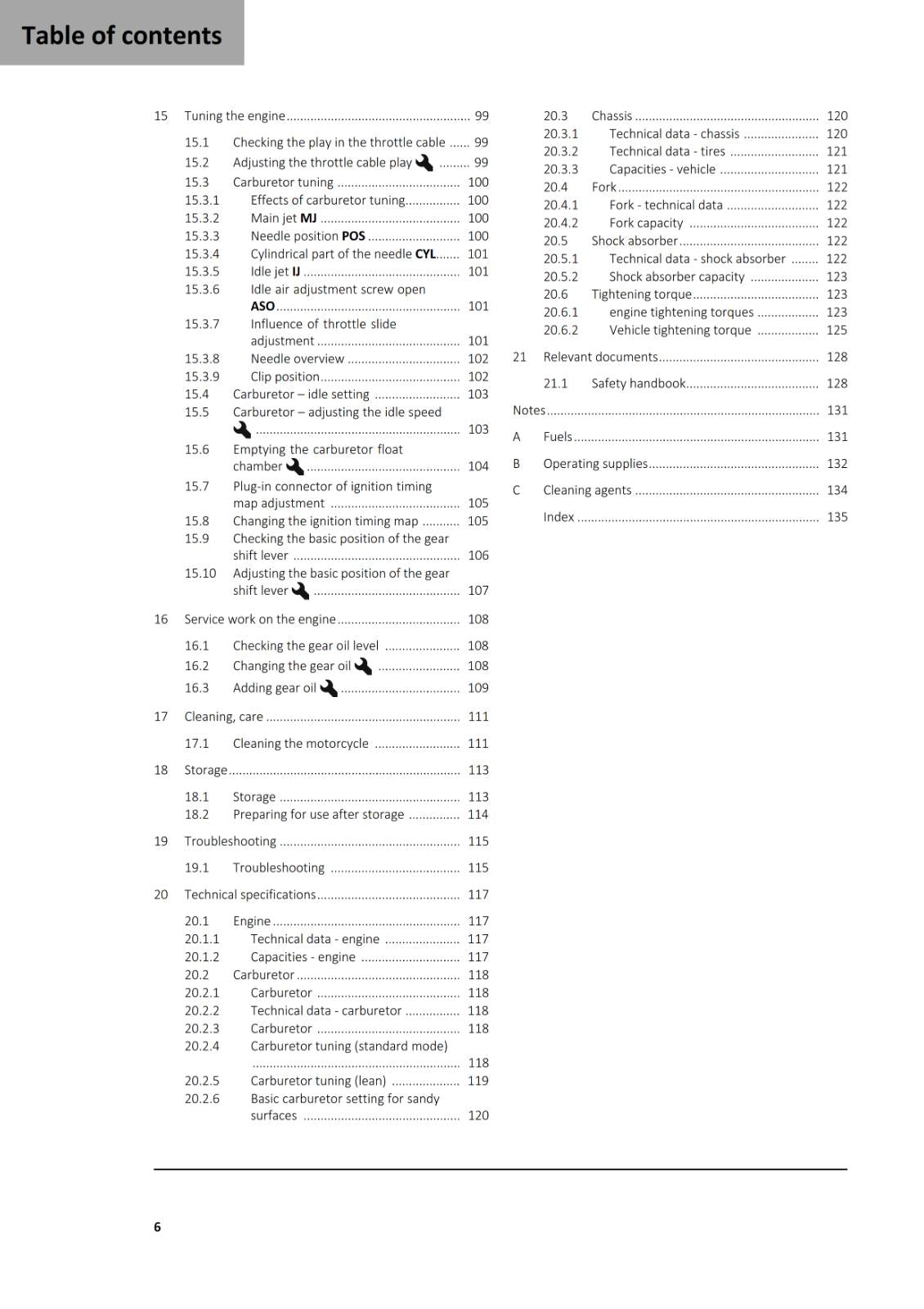 GASGAS 2025 OWNERS MANUAL - MC 85 19/16 17/14