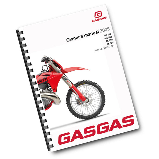 GASGAS 2025 OWNERS MANUAL - MC EX 250 300