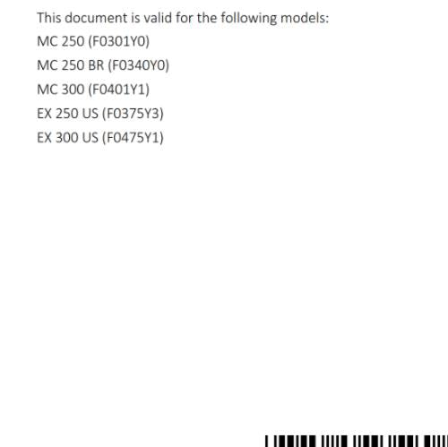 GASGAS 2025 OWNERS MANUAL - MC EX 250 300