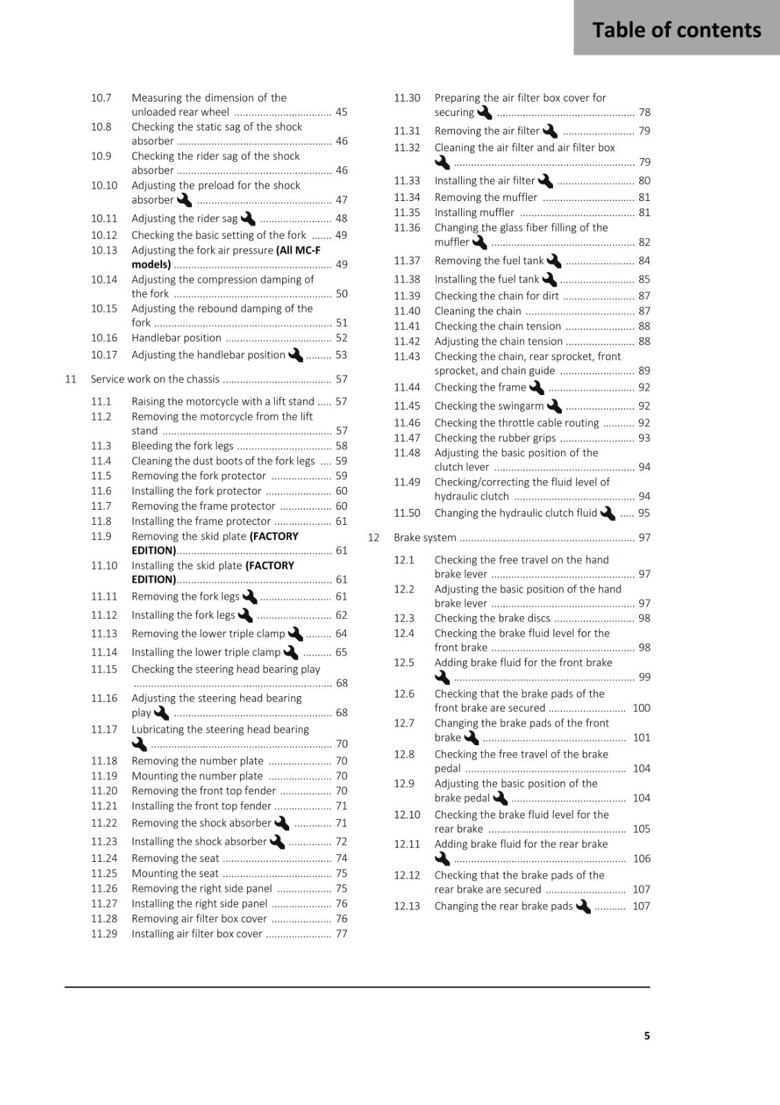 GASGAS 2025 OWNERS MANUAL - MC EX 250F FACTORY EDITION