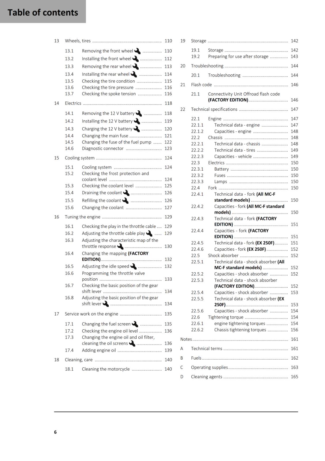 GASGAS 2025 OWNERS MANUAL - MC EX 250F FACTORY EDITION