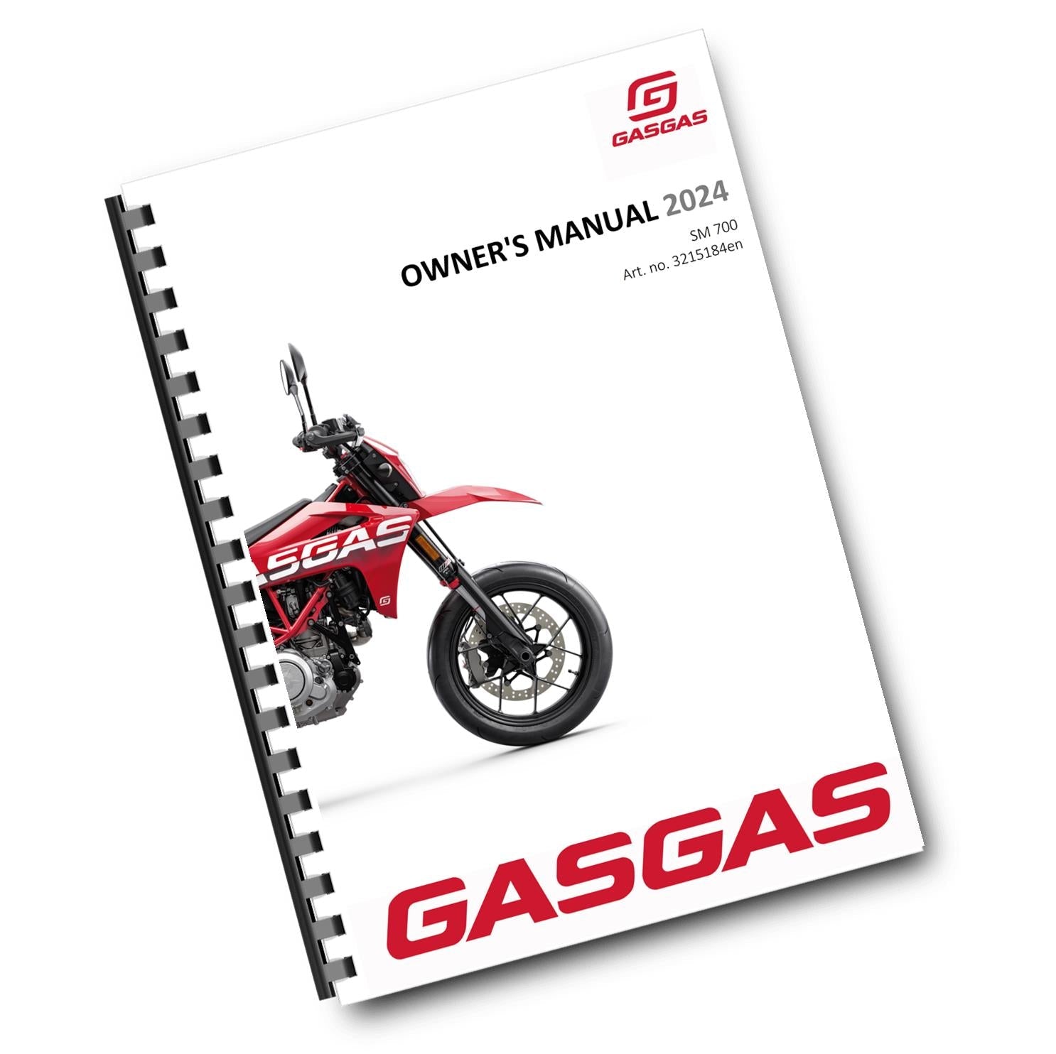 GASGAS 2024 OWNERS MANUAL - SM 700 US EDITION