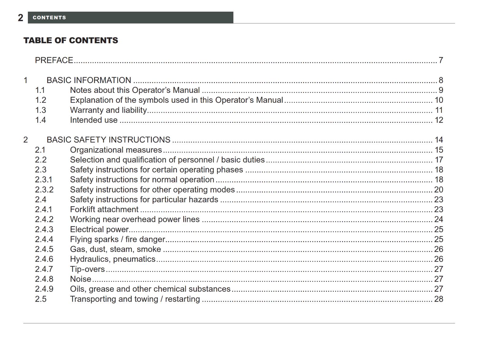 WACKER  NEUSON - WL 50 WHEEL LOADER OPERATOR MANUAL - DEC 08 EDITION