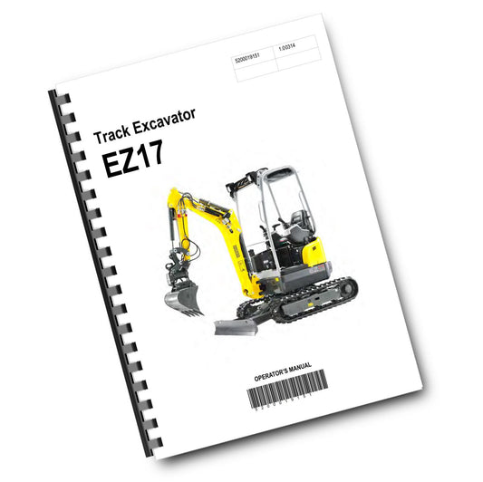 WACKER  NEUSON - EZ17 TRACK EXCAVATOR OPERATOR MANUAL