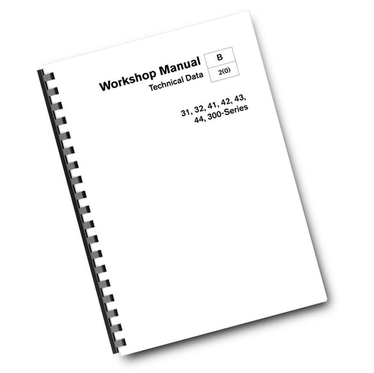 VOLVO PENTA 31 32 41 42 43 44 300 SERIES - TECHNICAL DATA