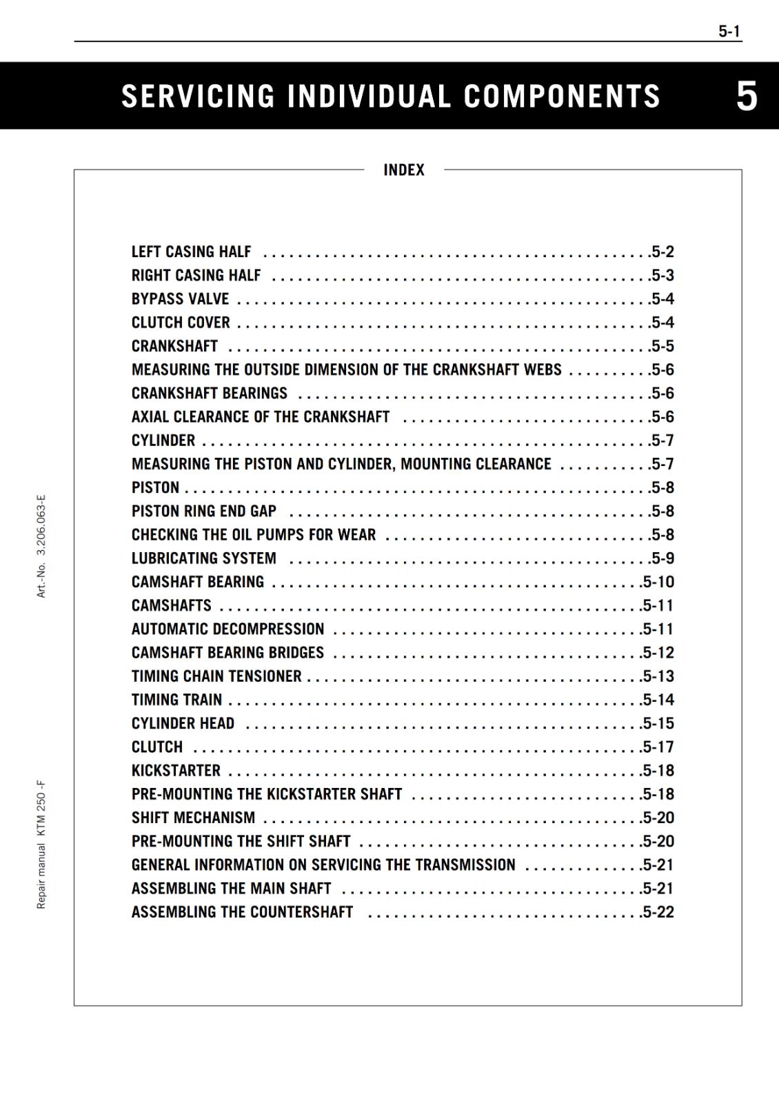 KTM 2005-2010 250 SX-F EXC-F SIX DAYS XCF-W XC-F SXS-F - WORKSHOP SERVICE REPAIR