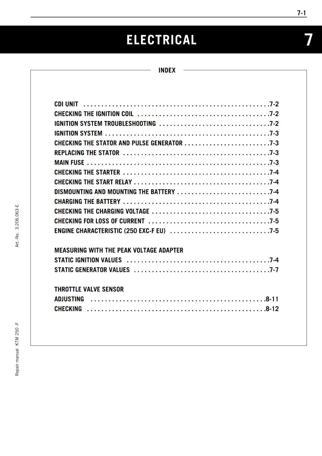 KTM 2005-2010 250 SX-F EXC-F SIX DAYS XCF-W XC-F SXS-F - WORKSHOP SERVICE REPAIR