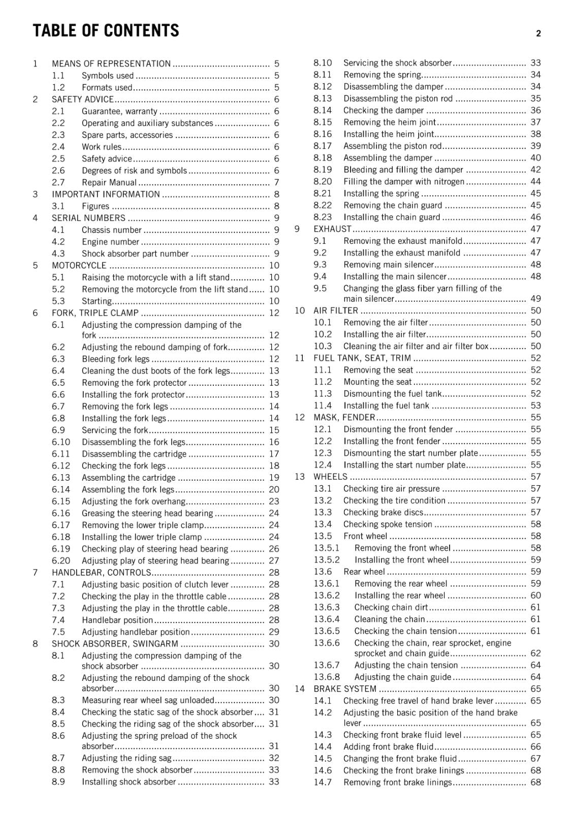 KTM 2011 - 65 SX - WORKSHOP SERVICE REPAIR MANUAL