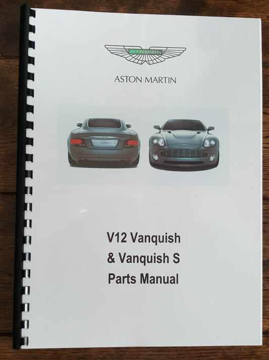 ASTON MARTIN V12 VANQUISH & S 01-07 PARTS & OBD II MANUALS