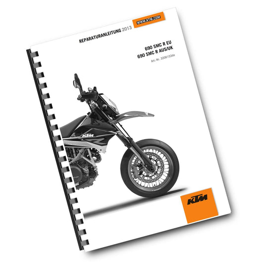 GERMAN LANGUAGE - KTM 2013 - 690 SMC R EU AUS UK - REPARTURANLEITUNG