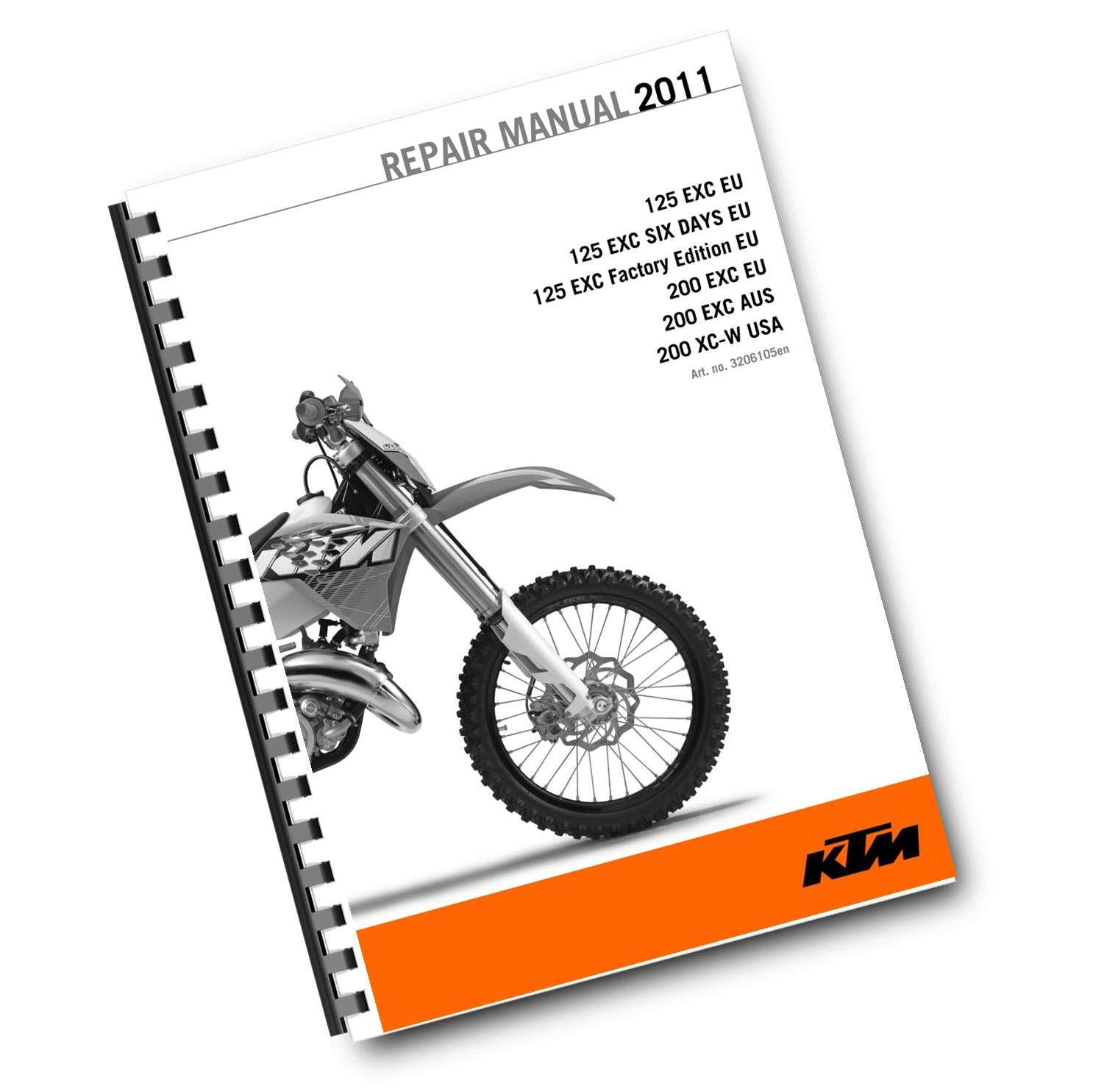KTM 2011 - 125 200 EXC SIX DAYS XC-W - WORKSHOP SERVICE REPAIR MANUAL