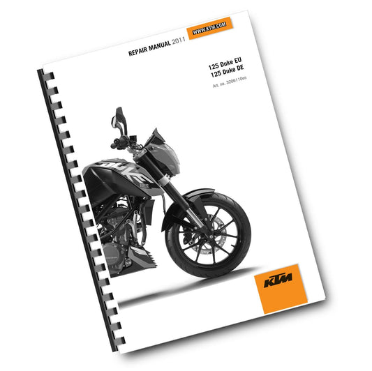 KTM 2011 - 125 DUKE EU DE - WORKSHOP SERVICE REPAIR MANUAL