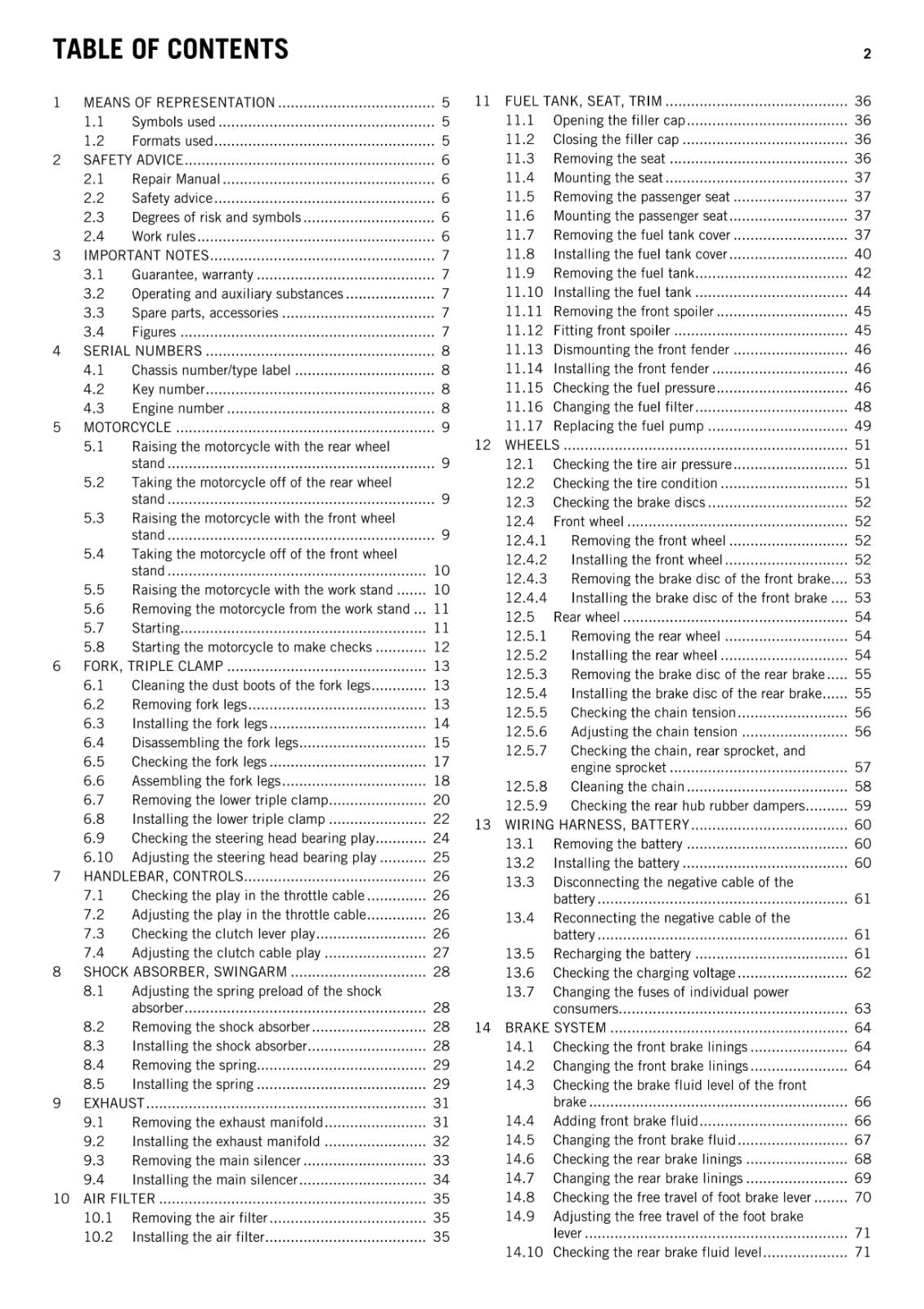 KTM 2011 - 125 DUKE EU DE - WORKSHOP SERVICE REPAIR MANUAL
