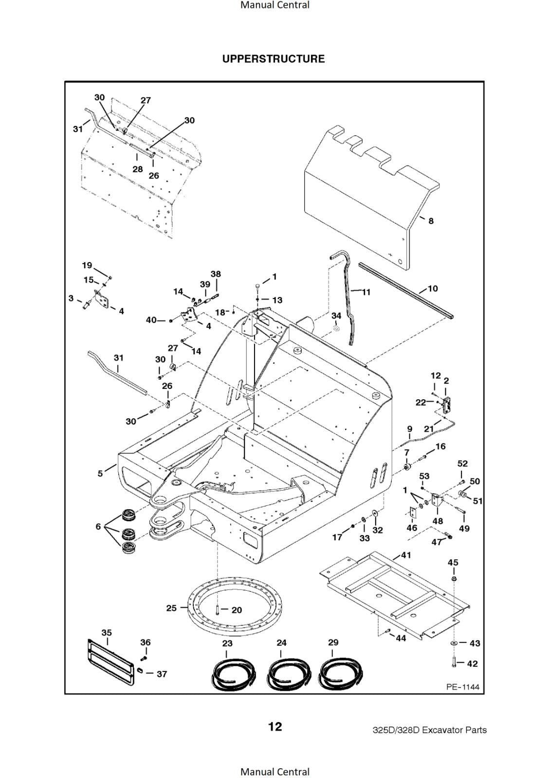 BOBCAT 325 328 D SERIES PARTS MANUAL